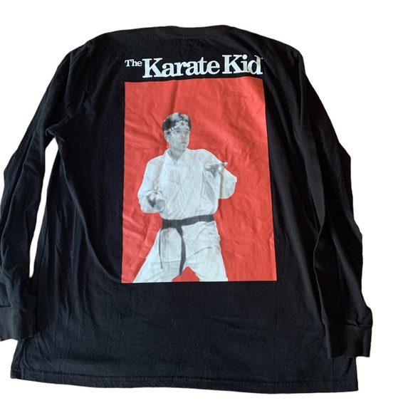 New CHEMISTRY The Karate Kid Long Sleeve Black Tee Shirt Mens XL - Picture 5 of 8